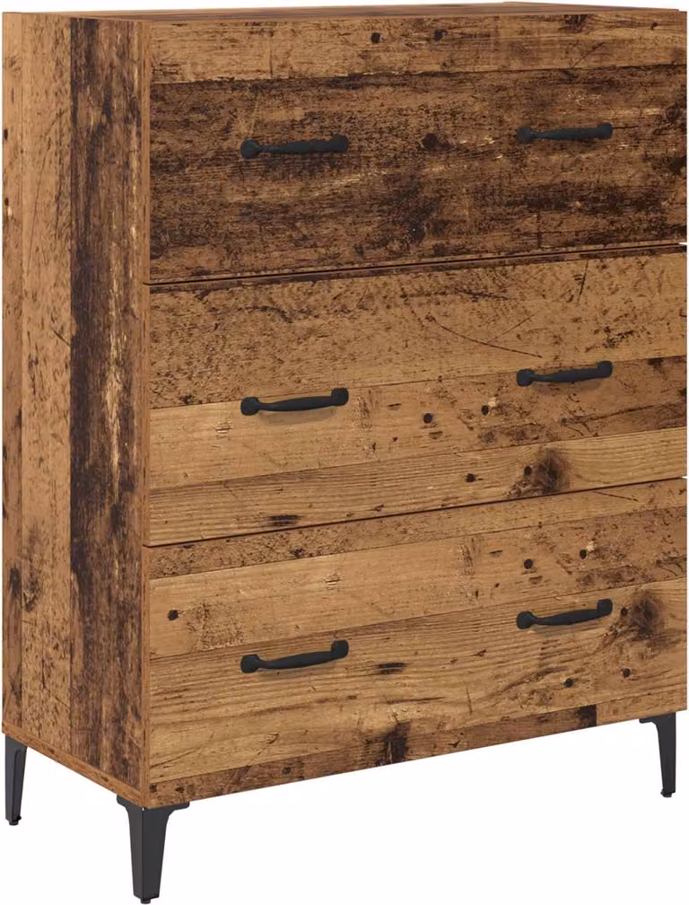 Credenza con cassetto Legno vecchio 69,5 x 34 x 90 cm