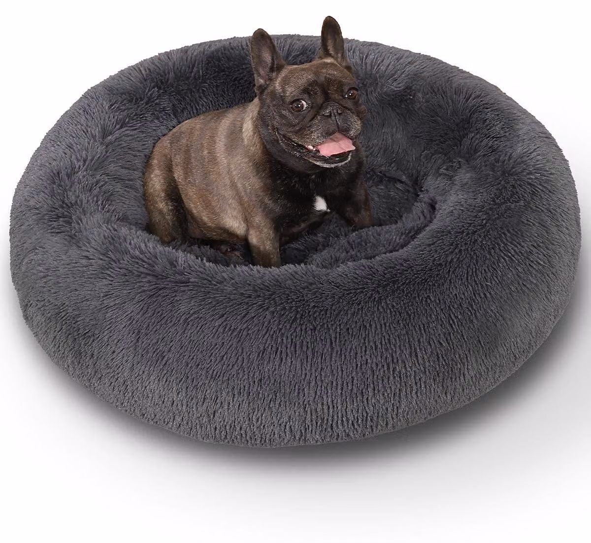 Omgoods - Cuccia a forma di ciambella per cani di piccola taglia, lavabile e soffice