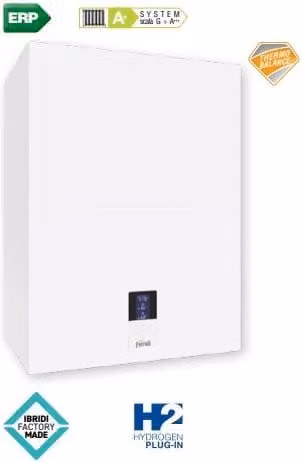 Caldaia a Condensazione Ferroli Bluehelix HiTech Rrt 28 K 50 Metano/Gpl con Kit Scarico Fumi in Acciaio Inox e Colore Bianco