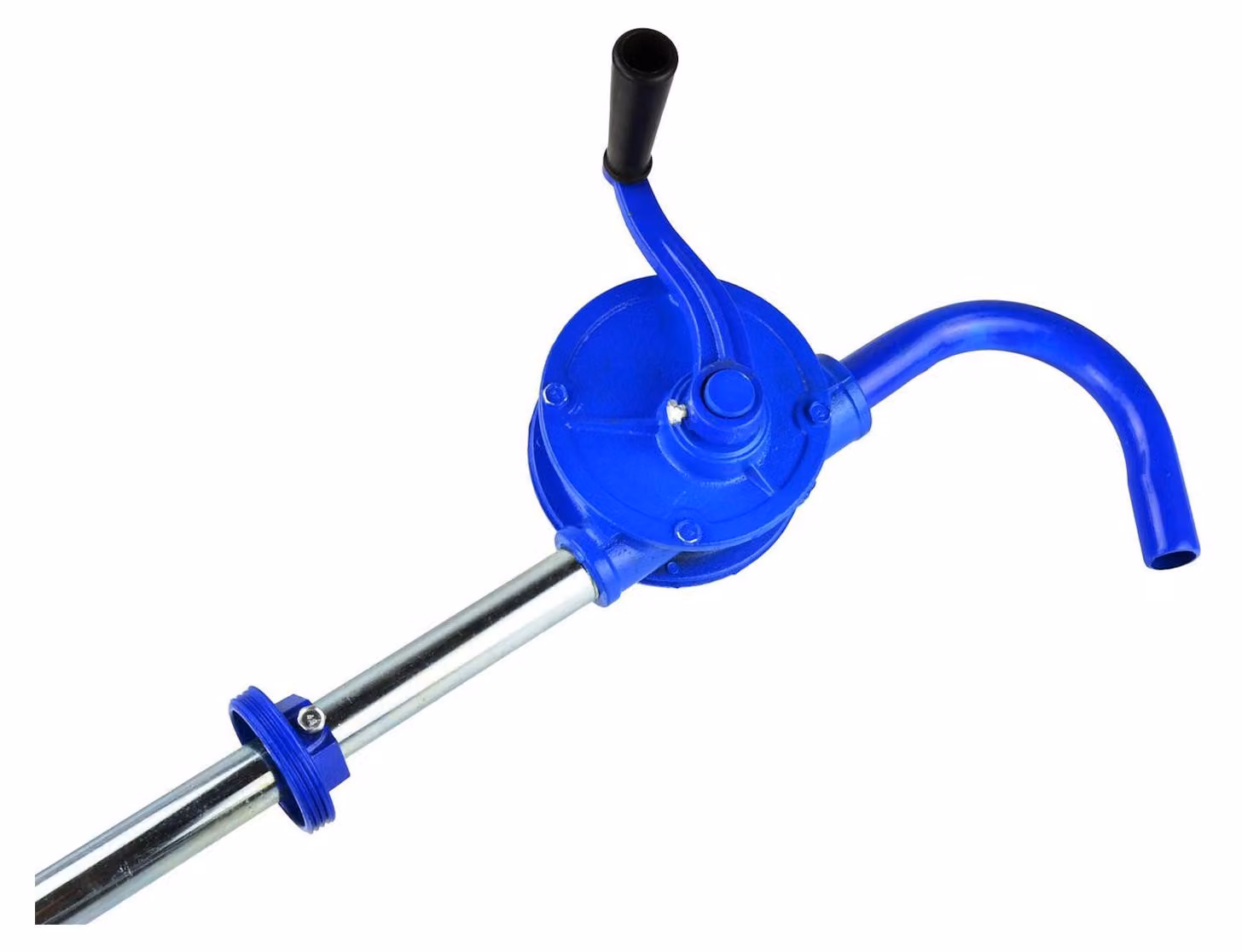 Pompa per fusti d'olio manuale, girevole, portata 25 l/min, a barile per l'estrazione di gasolio lubrificante, travaso, fino a 210 litri, Geko