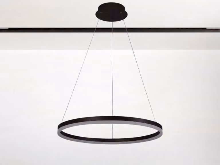 Lampada a sospensione a LED con cavo, inclusa di telecomando, 42W - Modello J4308/B