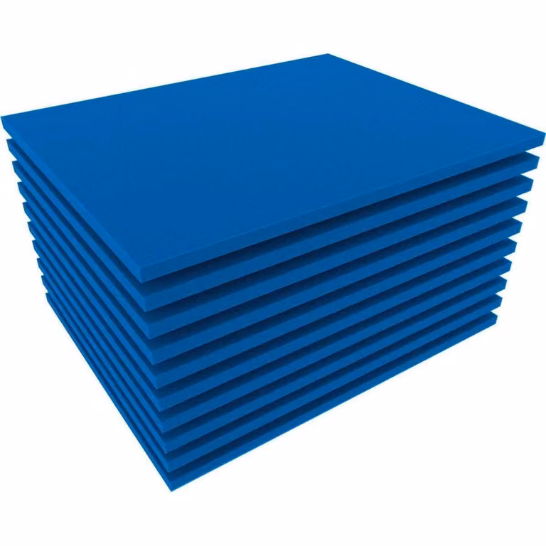 FS010Bblue10 10 pezzi, 345 mm x 275 mm x 10 mm, fustellato in schiuma per Shadowboard, blu