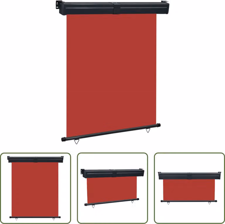 The Living Store tenda da sole laterale per balcone 145x250 cm rosso