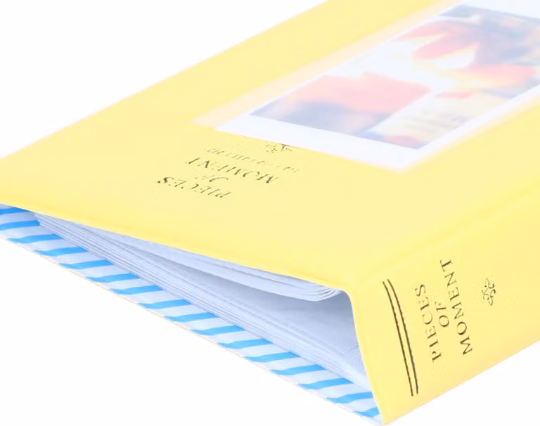 64 tasche 3 pollici Custodia per foto Mini album in PVC per Fujifilm Instax Mini 9 Giallo pompelmo