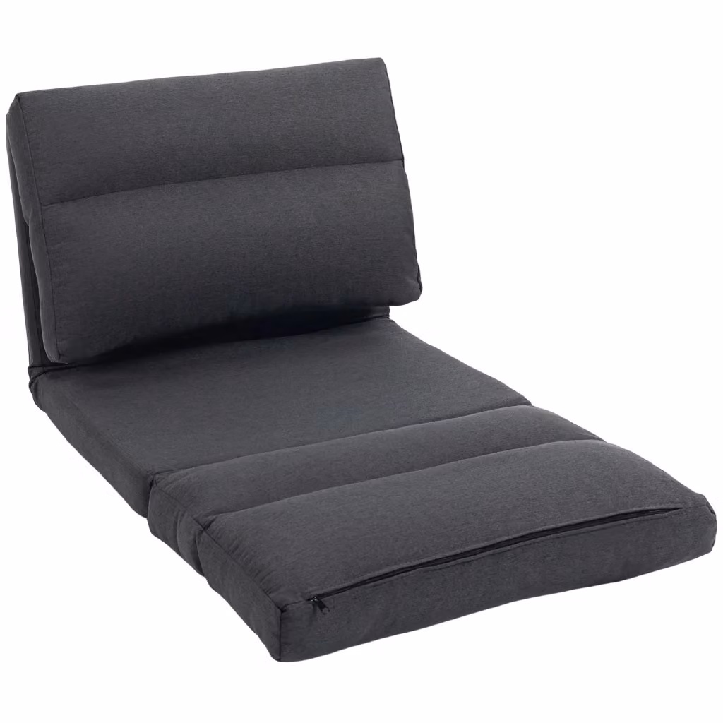 Letto a sacco reclinabile pieghevole Minimal grigio scuro L: 70 cm, P: 72 cm, H: 56 cm – 2