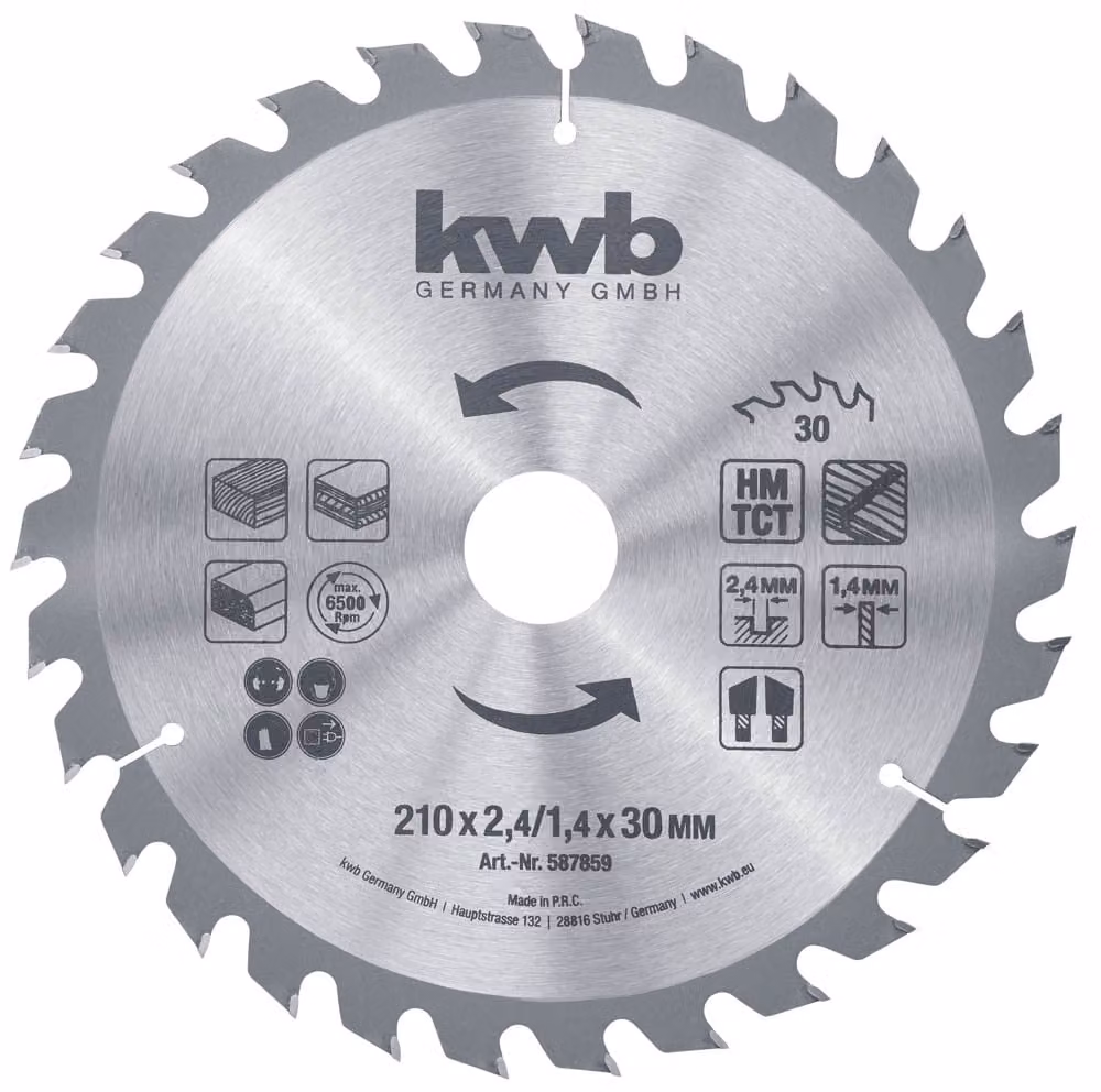 kwb 587859 Lama circolare 210 x 30 mm 1 pz