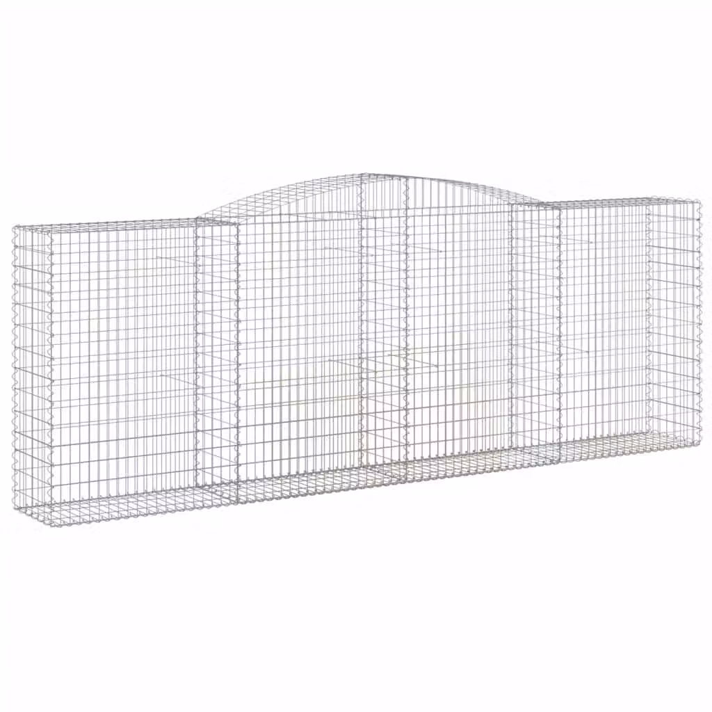 Cesto Gabbione ad Arco 400x50x140/160 cm Ferro Zincato