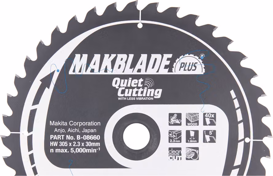 Lama circolare Makita, MAKBLADE PLUS 305 x 30 mm - 40 denti