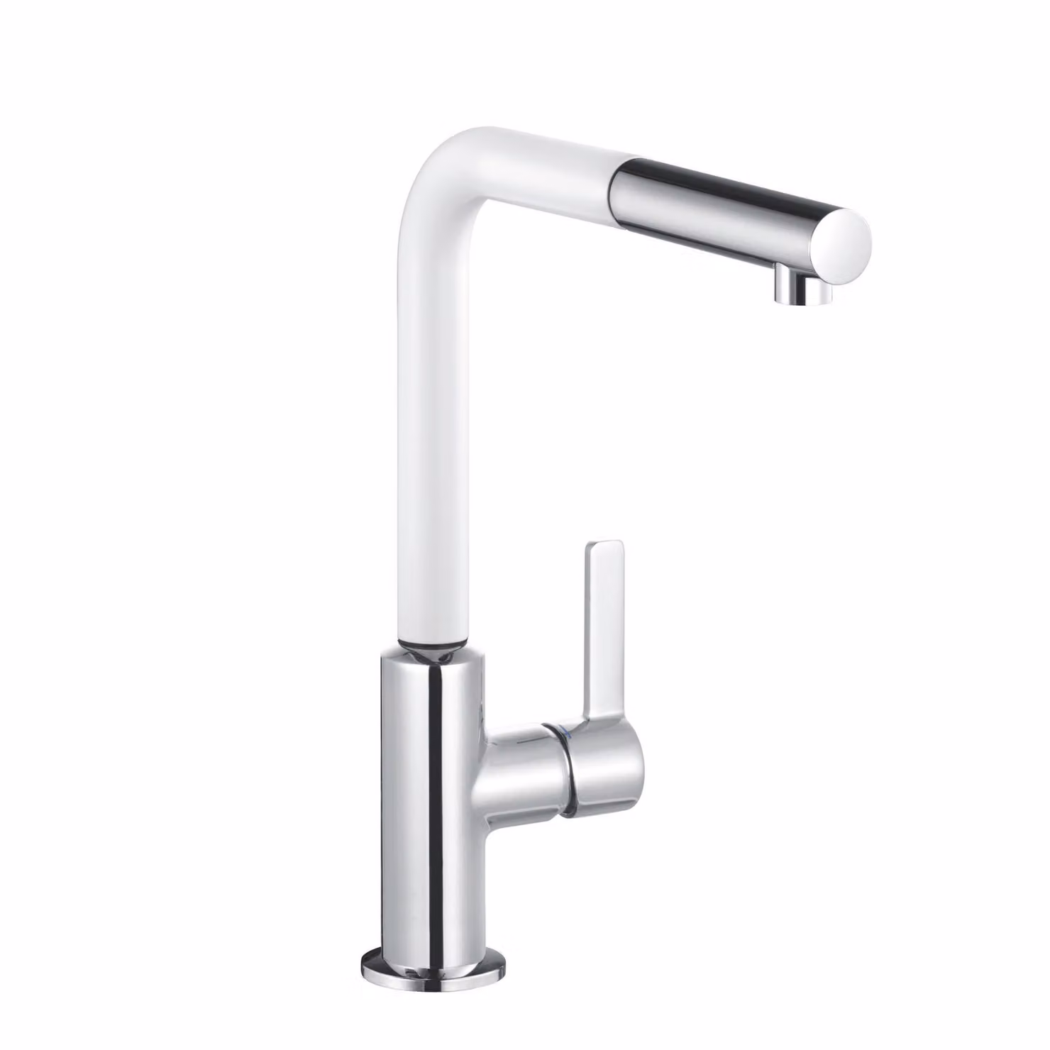 KLUDI L-LINE S Mitigeur monocommandé pour évier, Eco, levier fermé, becs extractibles, 408519375, 408519375