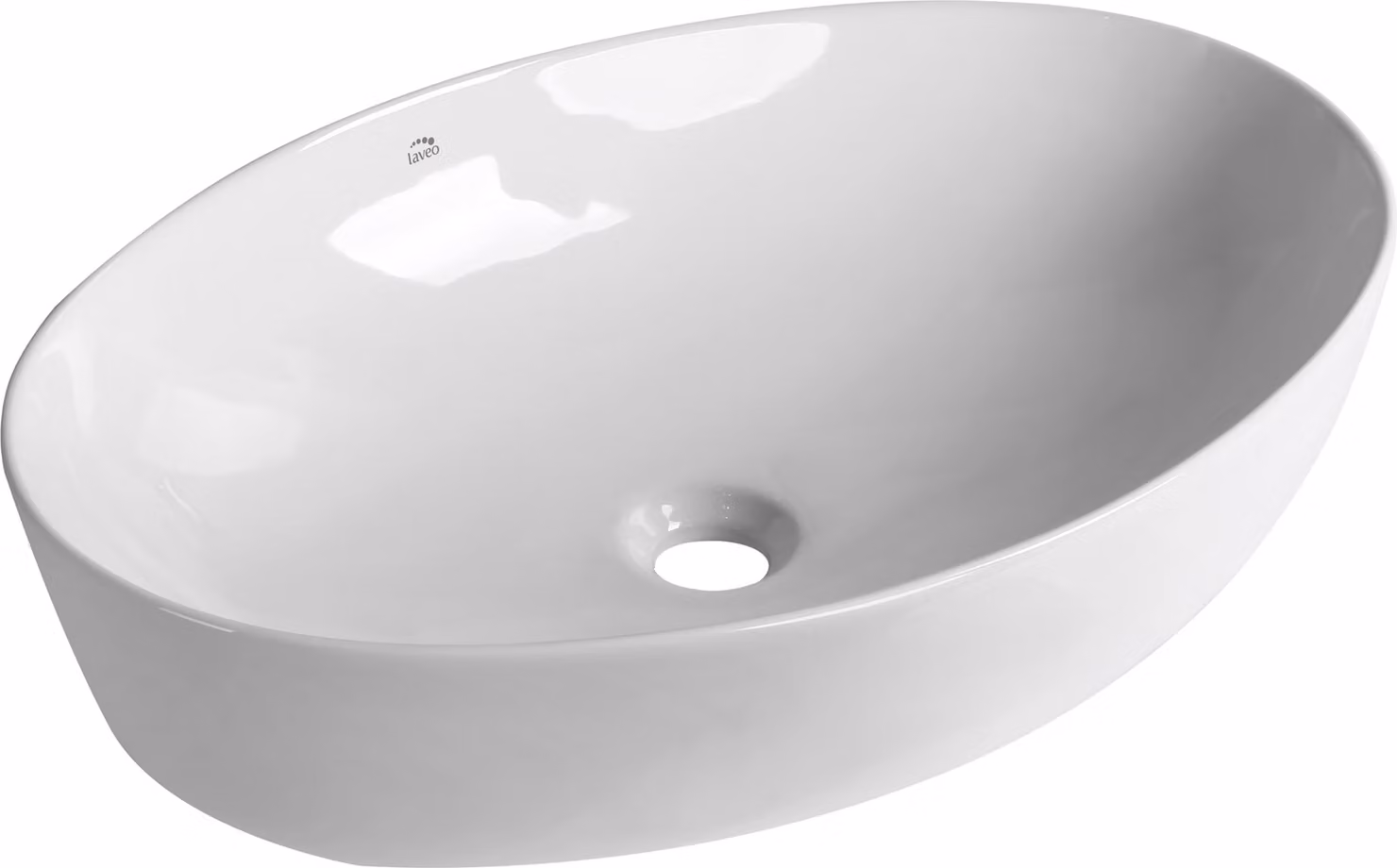 Laveo DESNA lavabo in Vetroceramica da appoggio VUD_6262