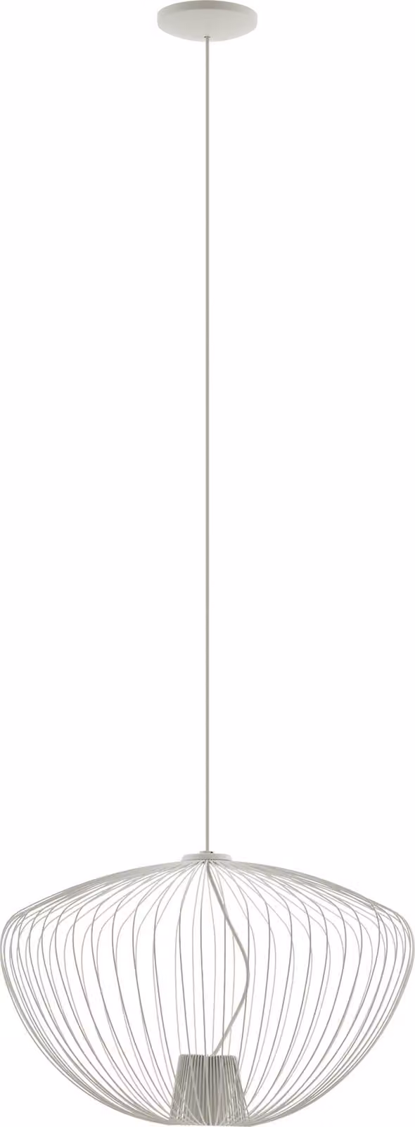 Lampada a sospensione PUMPKIN M grigio chiaro 1xGU10x10W metallo dim.: 200x54,5x54,5 cm IP20 Nowodvorski Lighting