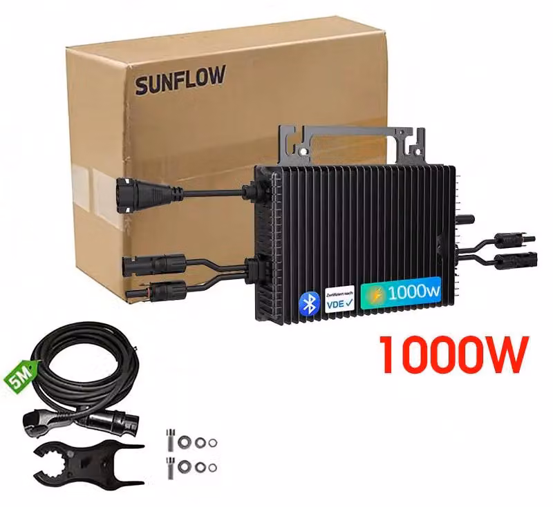 Micro-inverter, tecnologia Dual-MPPT, custodia impermeabile, inverter da 1000W, 230V (c.a.), 16-60V (c.c.)