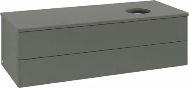 V&B Mobiletto senza struttura frontale Antao 120x36x50cm, WBP Lac, lea gre. m Lac
