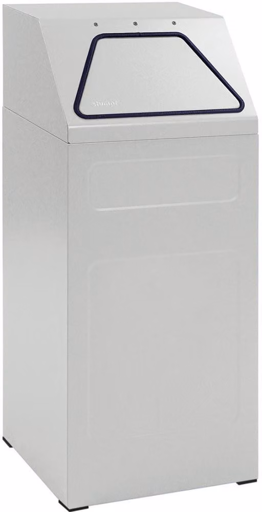 Raccoglitore di rifiuti 65 l grigio fisso