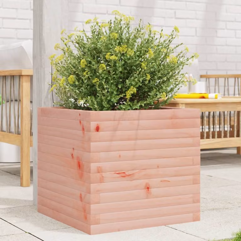 Fioriera da giardino vidaXL in legno massello di Douglas, L 50 x P 50 x H 45,5 cm