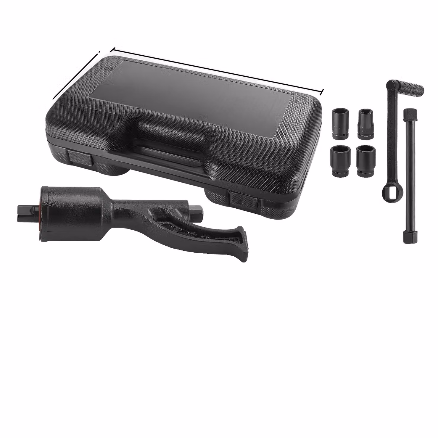 Set di chiavi dinamometriche, bussole 4/8, versione per impieghi gravosi, Rose