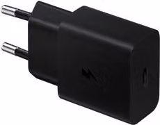 Caricabatterie Samsung USB Type-C Adaptive Fast Charging Kit 15W Power Delivery Nero EP T1510XBEGEU
