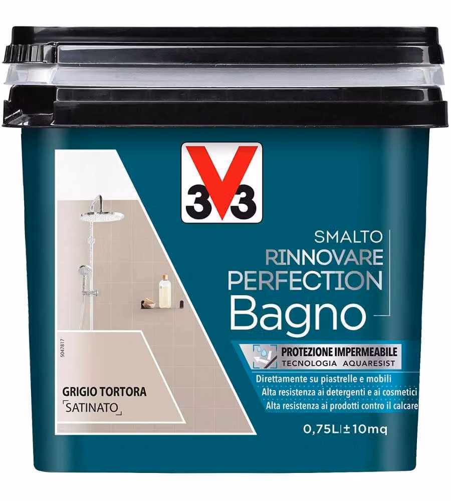 Smalto Perfection bagno grigio tortora satinato