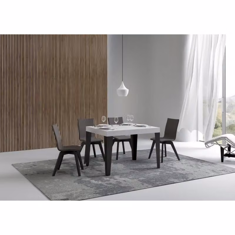 Tavolo allungabile Itamoby Flame Bianco Frassino e Antracite L: 70 cm, P: 110/194 cm, H: 77 cm – 2