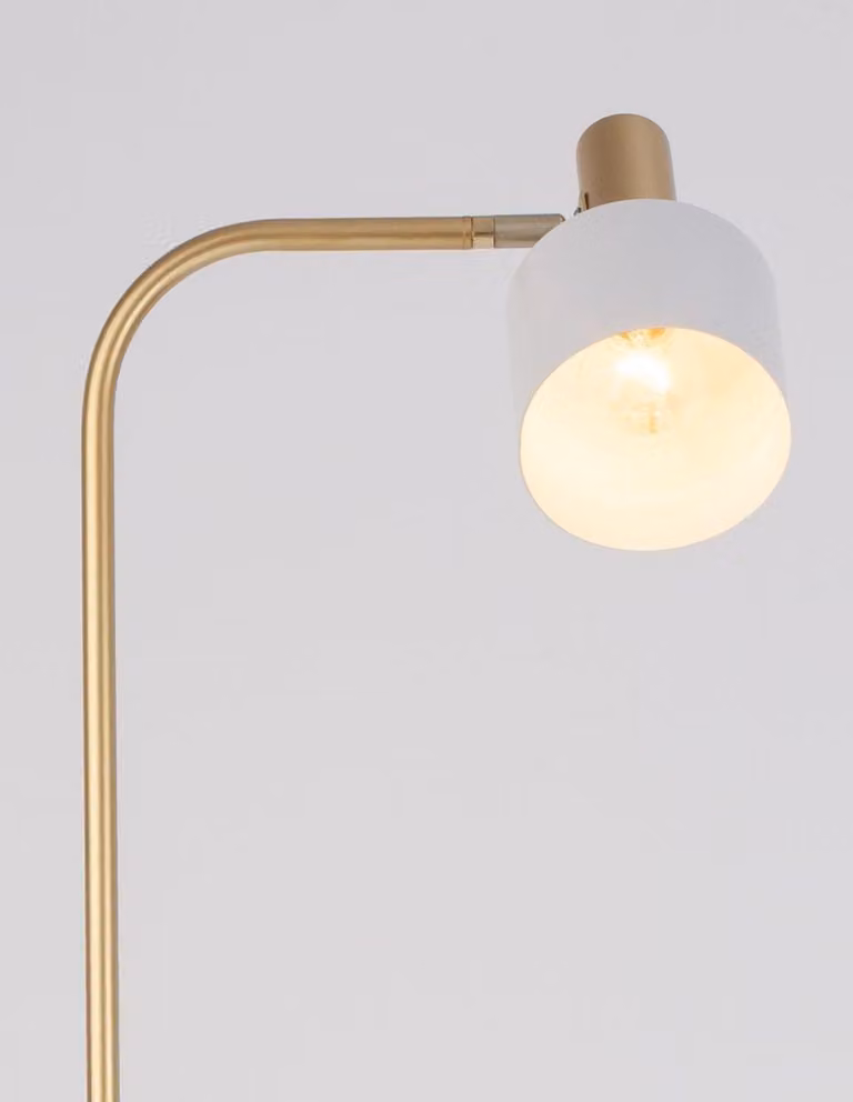 Lampada da terra Paz Skandi in colore oro opaco