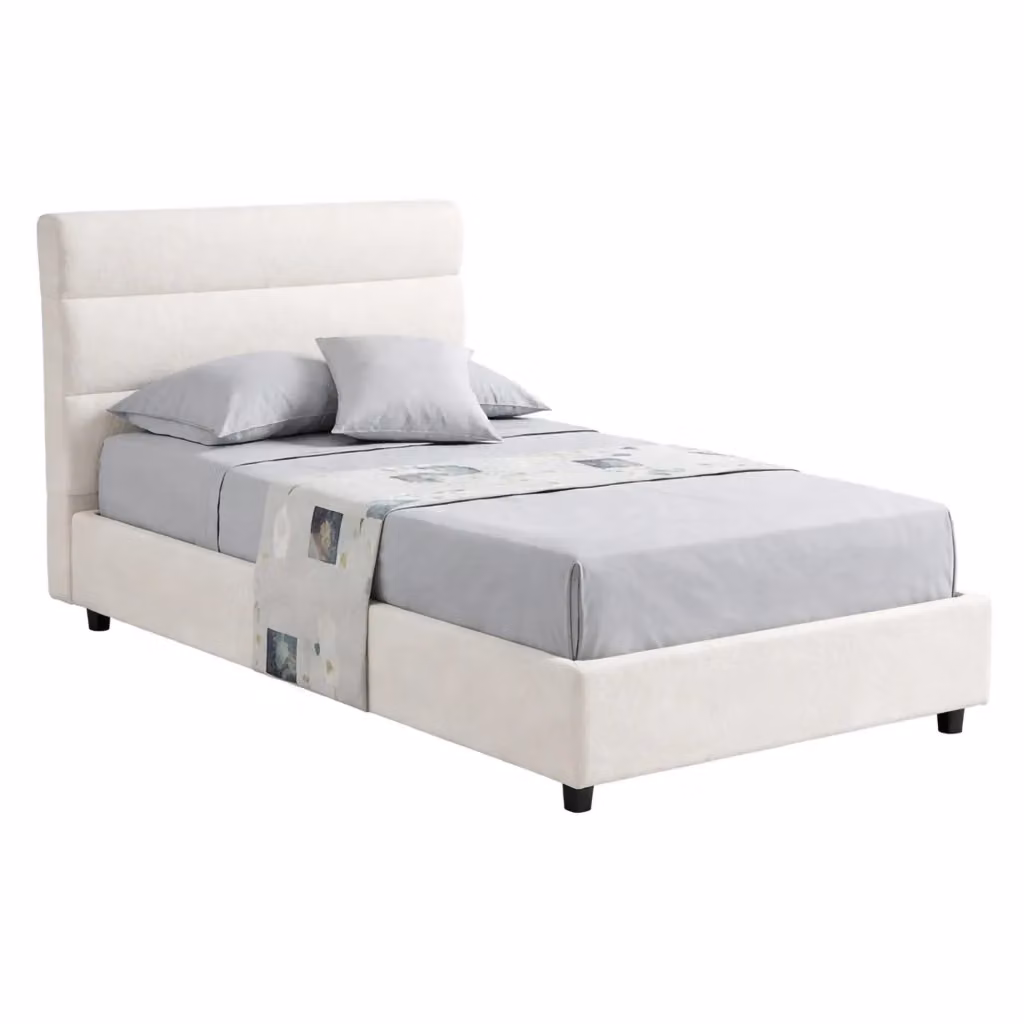 Brez Letto Singolo Sfoderabile Beige L 80 cm x P 190 cm – 2