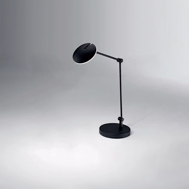 Lampada da scrivania moderna Joint PERENZ in metallo nero con tecnologia LED regolabile