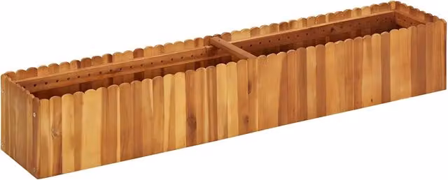 Letto Rialzato da Giardino 150x30x25 cm in Massello di Acacia 45919