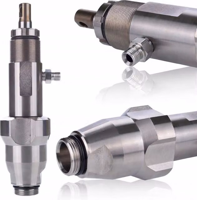 Pompa a Pistone Zenthril Comet T LP in Acciaio Temprato Silver, 25MPa, 5L/min per Spruzzatore Airless HyperElite 3500W