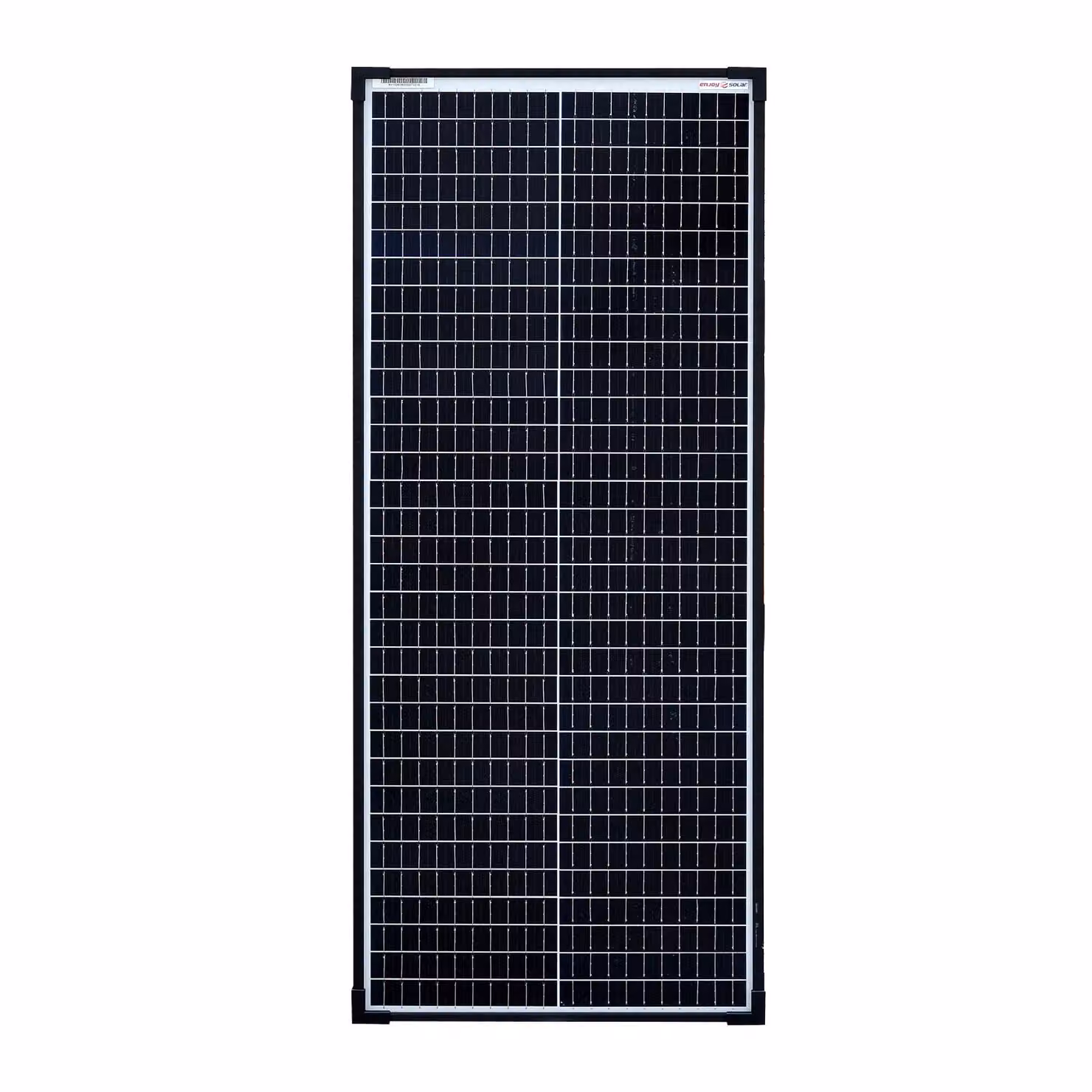pannello solare enjoy solar® modulo solare monocristallino 80W 36V (cornice nera), celle da 182 mm, IVA 0%
