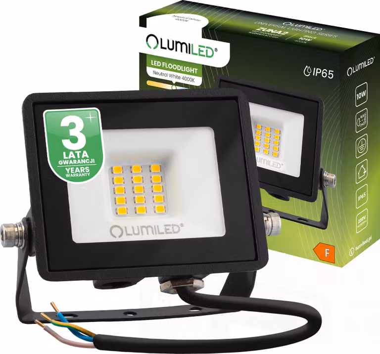 LUMILED Faretto LED 10W proiettore da esterno super luminoso 900Lm Faro LED proiettore da esterno IP65 impermeabile 4000K bianco neutro proiettori proiettori neri