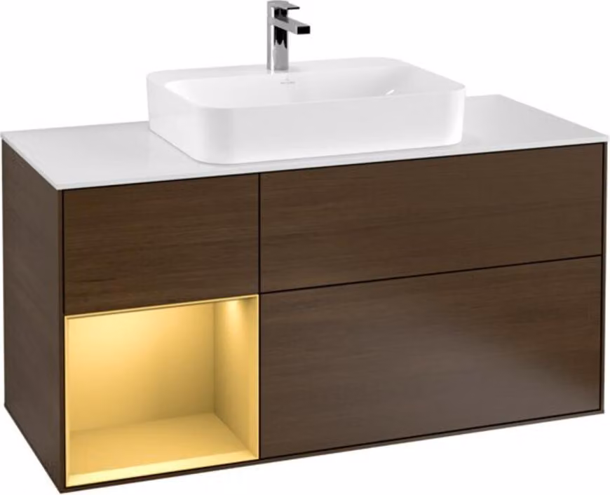 Villeroy & Boch V&B FINION mobile da bagno 1200x603x501 Abdpl wh Reg go ma/Wln Ve