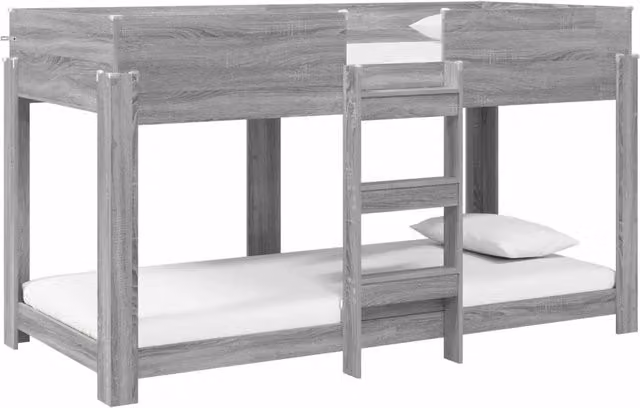 Letto a Castello per Bambini | Letto Infantile | Lettino Grigio Sonoma 90 x 200 cm