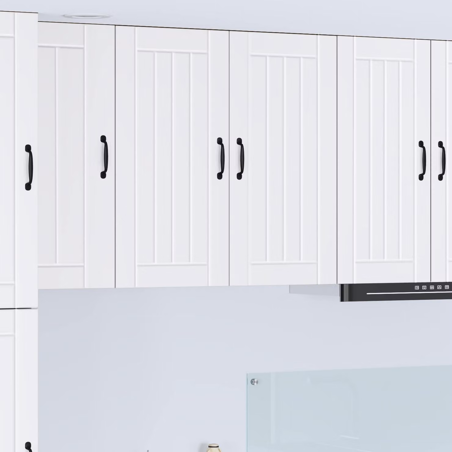 Armadietto a muro LUCCA vidaXL Bianco per cucina con ante a battente e ripiani interni L 80 x P 31 x H 80 cm