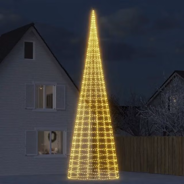 Albero di Natale a LED 3000 LED Bianco Caldo 800 cm 358120
