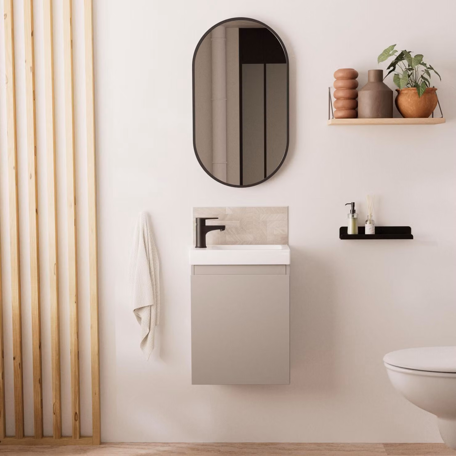 Mobile lavabo LISA + specchio ovale
