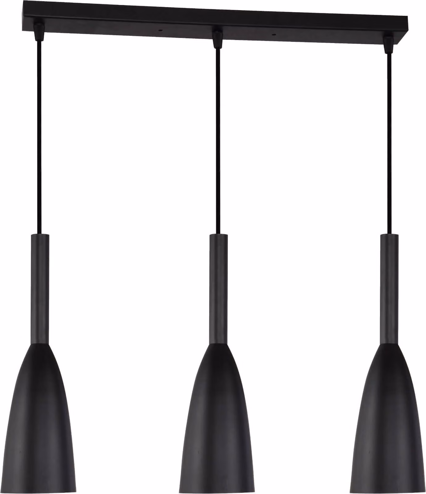 Lampada a sospensione Solin, 3 attacchi E27, colore nero, modello LP-181/3L BK, marca Light Prestige