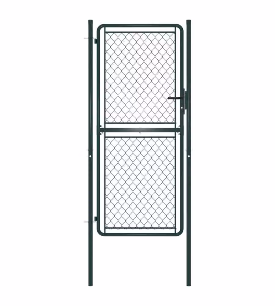 Cancello da Giardino in Acciaio 100x175 cm Verde
