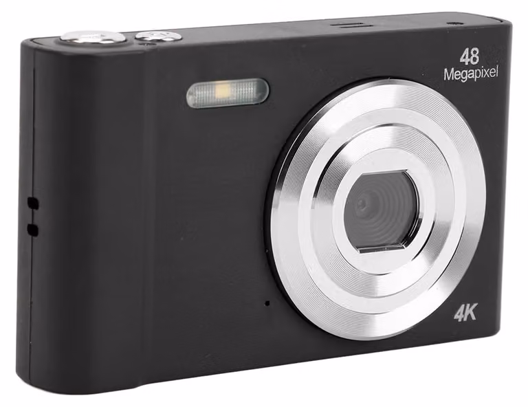 Fotocamera digitale 4K per adolescenti e bambini, 48 MP, HD 1080p, schermo IPS da 2,4 pollici, zoom 16x, custodia compatta, fotografia, viaggi, vlogging, Sch