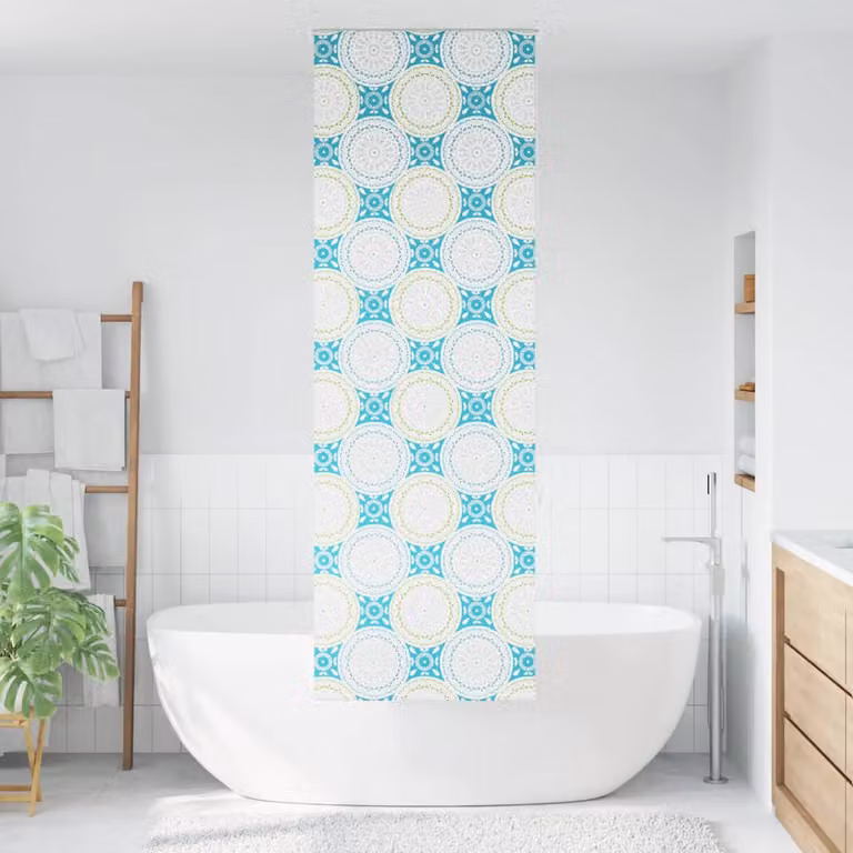 vidaXL Tenda a Rullo Doccia 70x240 cm Larghezza Tessuto 66 cm
