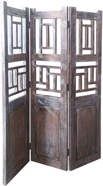 Paravento legno Marrone114x3x176h