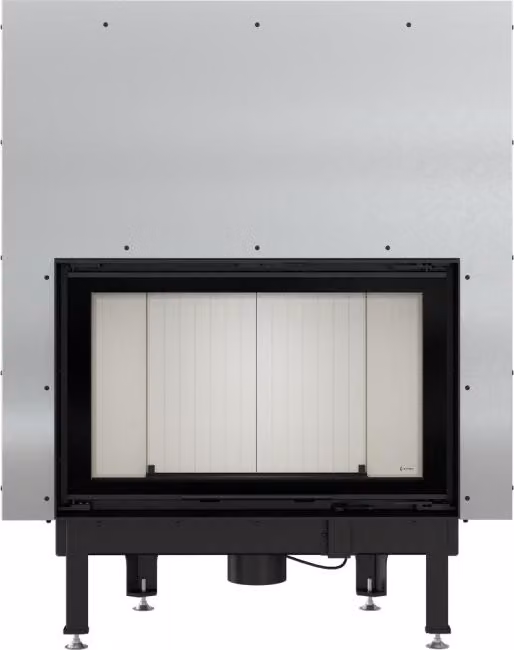 Inserto camino in acciaio KRATKI NADIA 12 kW Ø 200 con porta scorrevole con molla della porta