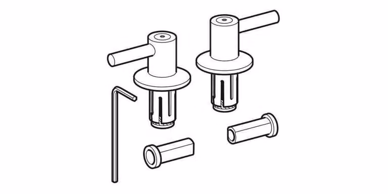 Cerniera p per sedile WC Lineo 572300 cromata