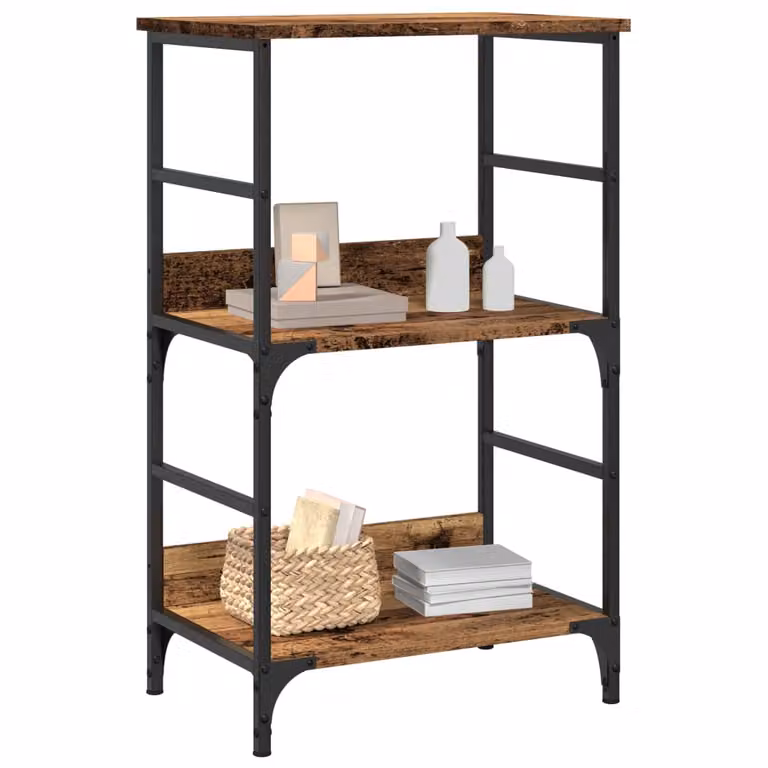 Libreria a parete vidaXL in legno marrone classico L: 50 cm, P: 33 cm, H: 82 cm
