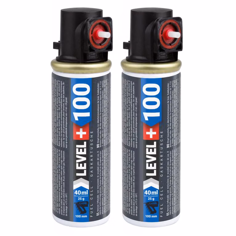 Cartuccia di ricambio LEVEL+ per chiodatrice, 2 pezzi, cartuccia da 100 mm, 40 ml, L+100