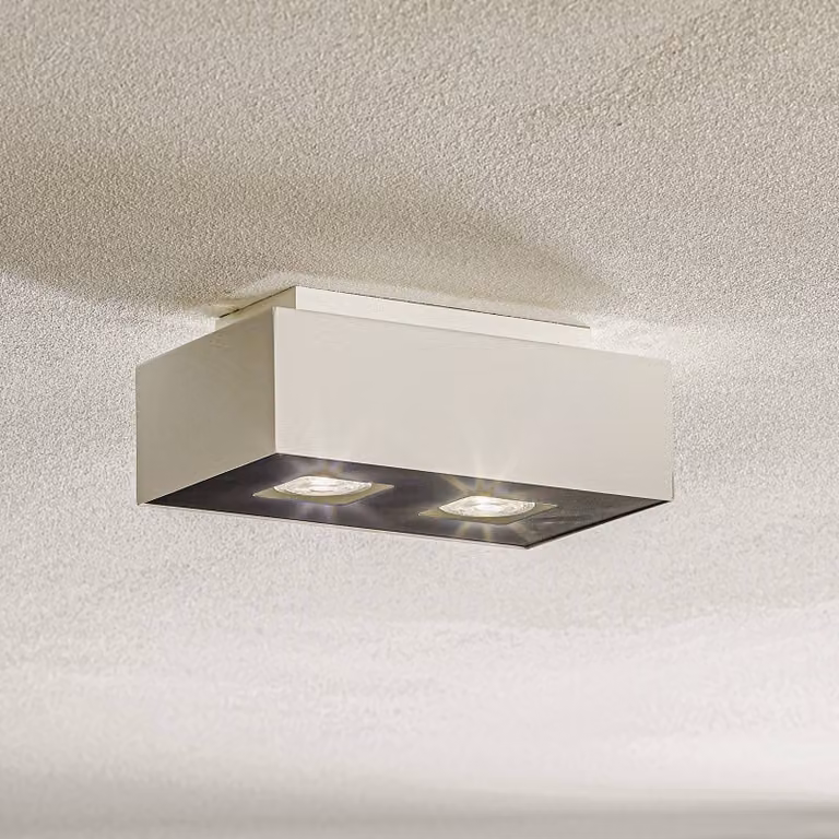 Plafoniera soffitto Kasi SOLLUX LIGHTING, dimmerabile, Nero, Soggiorno / Sala da pranzo, Metallo, Moderno, Plafoniera