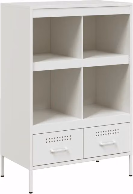 Credenza | Madia | Buffet da pranzo | Armadio da pranzo Bianca 68x39x101,5 cm in Acciaio
