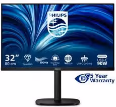 Monitor Philips 32B2U3601/00 da 31,5 pollici con pannello IPS QHD 2560x1440, 100Hz, Nero – 3