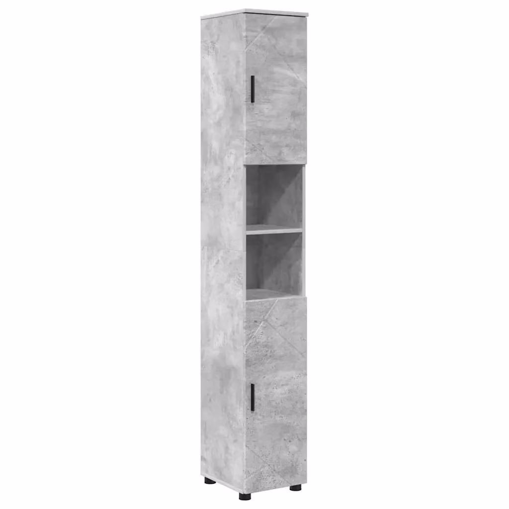 Mobile da bagno sospeso vidaXL moderno con ante a battente grigio, L: 30 cm, P: 35 cm, H: 192 cm – 2