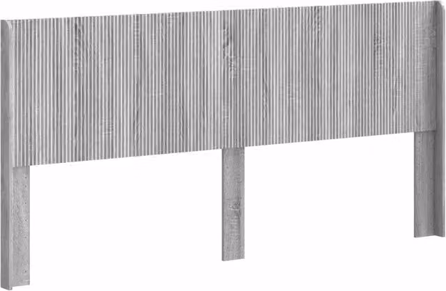 Testata Letto Sonoma in Legno Ingegnerizzato Grigio con Design Minimalista