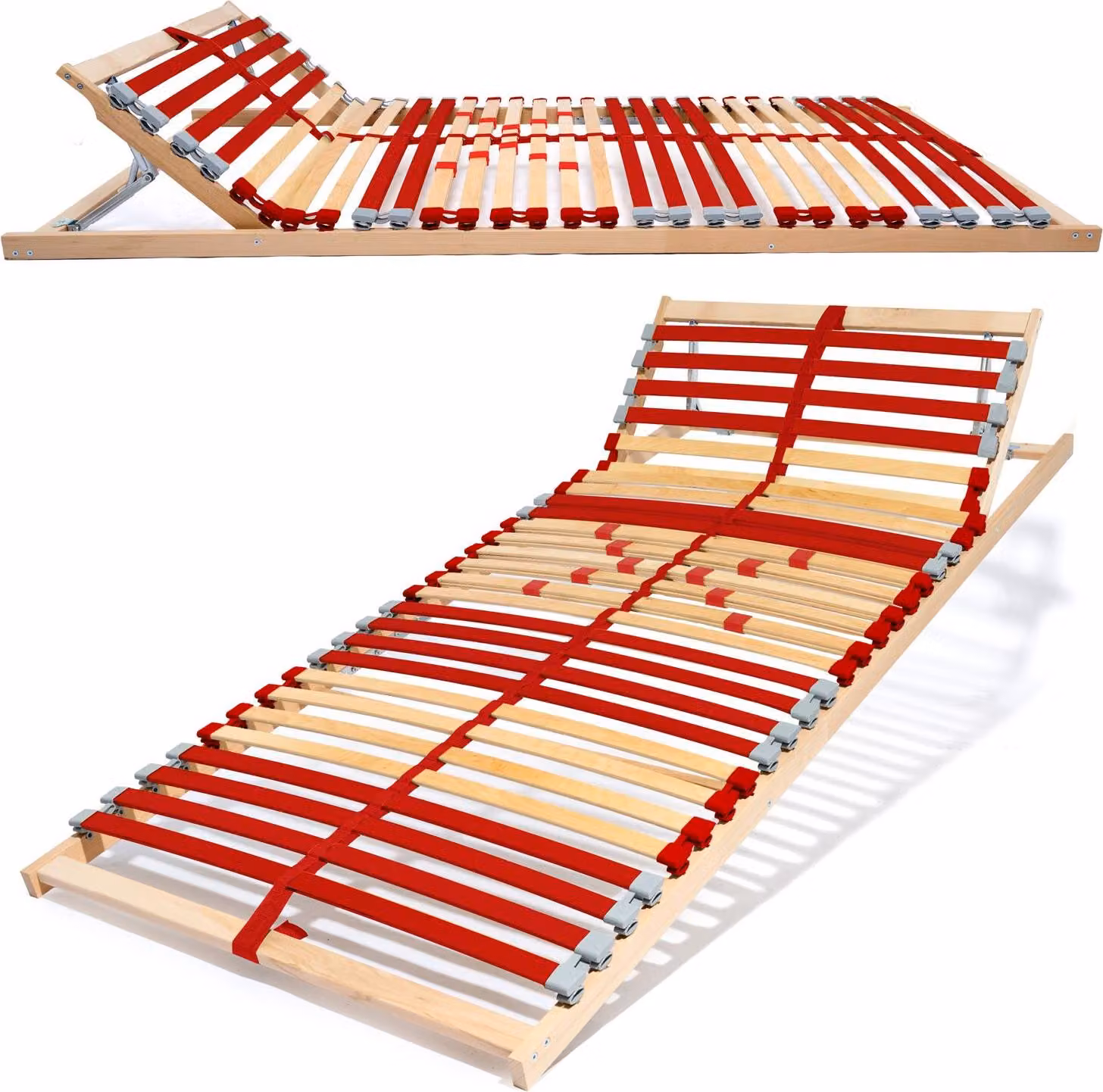 Rete a doghe Coemo "RUBY" 90x200 cm sezione di testa regolabile grado di durezza 28 doghe